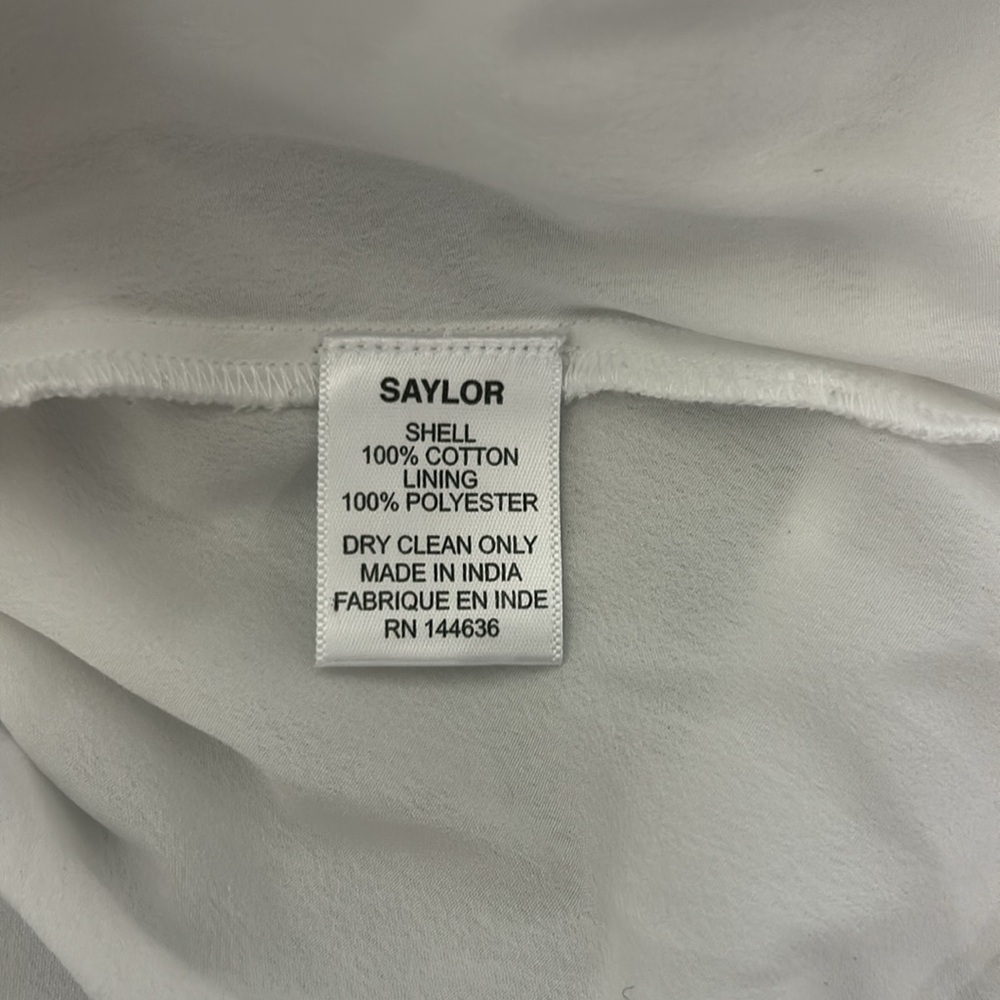 SAYLOR Felice white mini dress with crotchet front panel - Picture 10 of 10